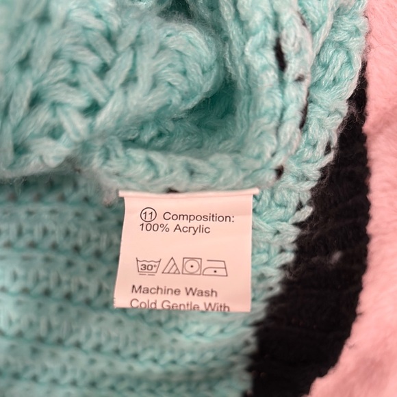 Mint Green and Black Striped Sweater - Picture 4 of 8